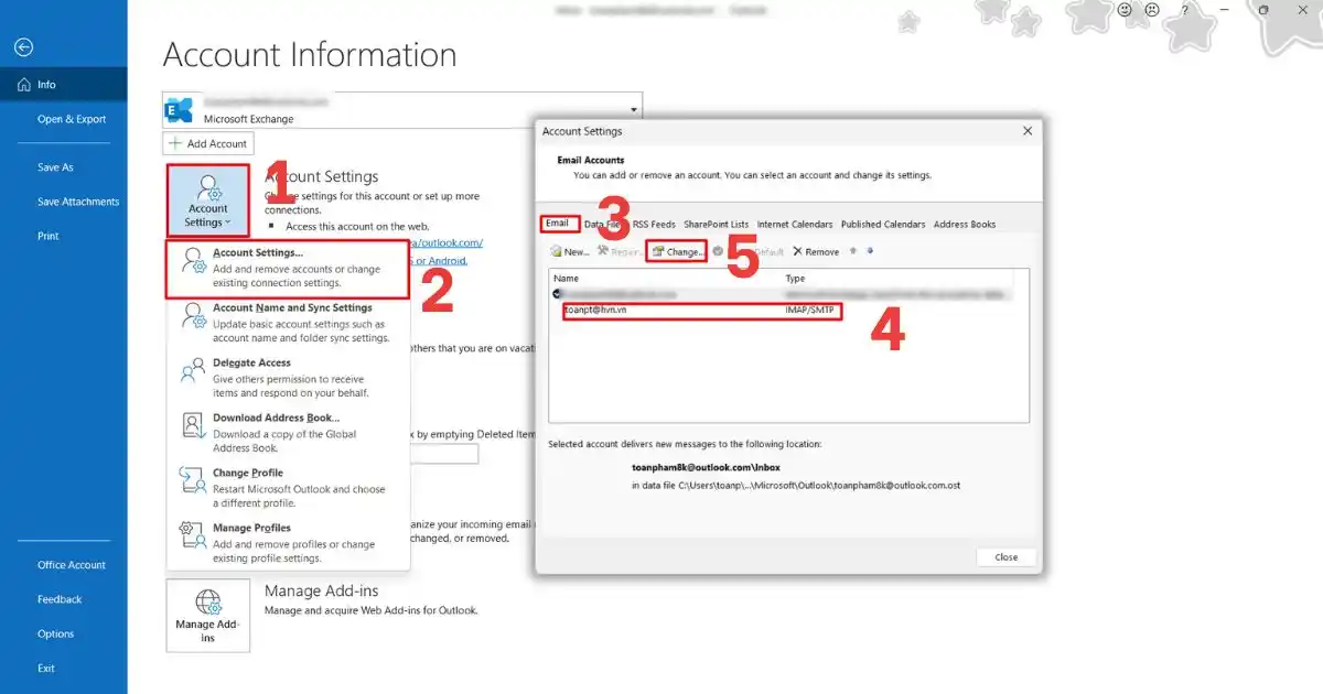 Outlook không kết nối được server