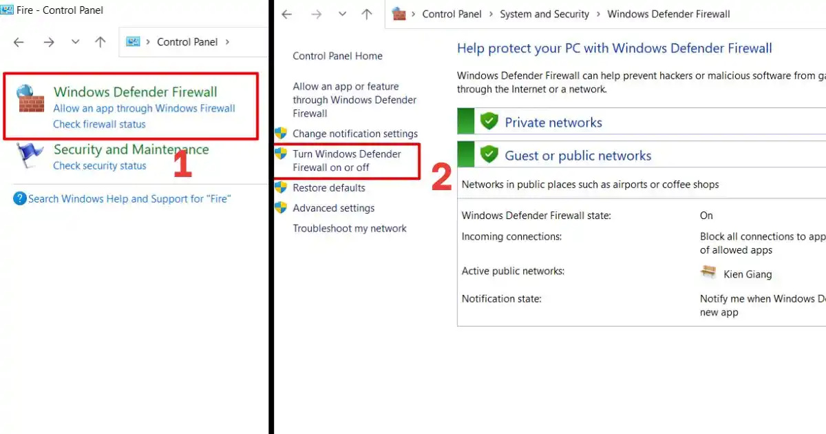 Outlook không kết nối được server