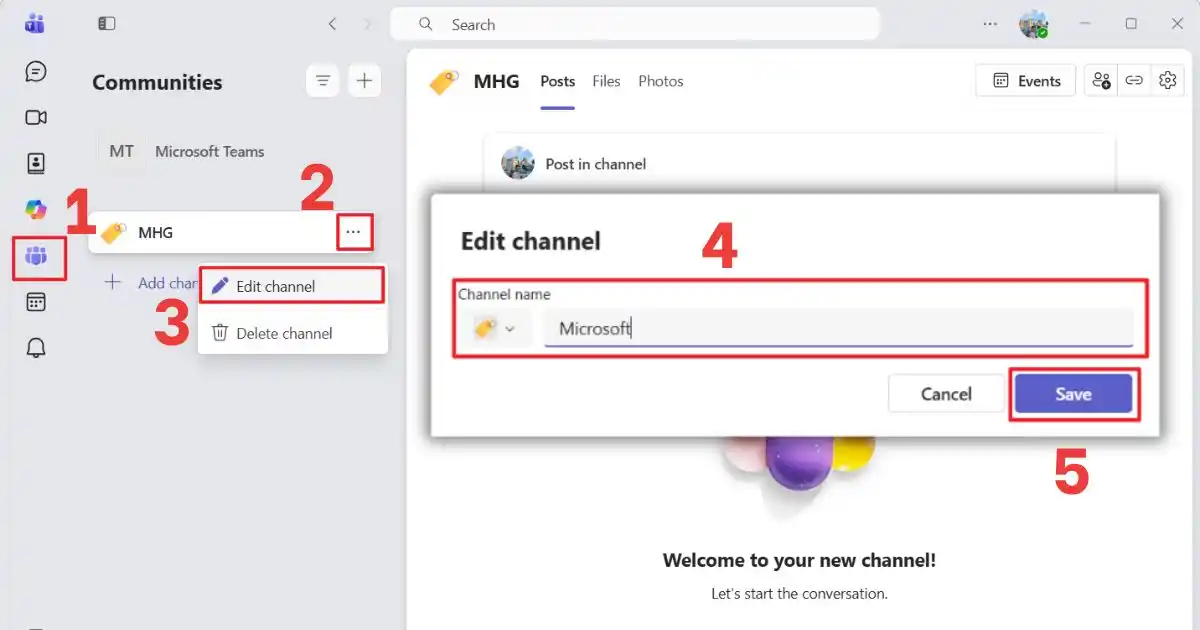 Cách đổi tên trên Microsoft Teams