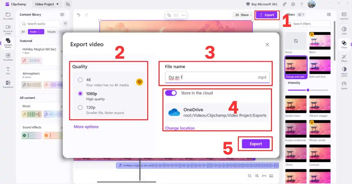 Hướng dẫn cách dùng Clipchamp chỉnh sửa video