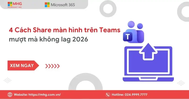 Cách share màn hình trên Teams