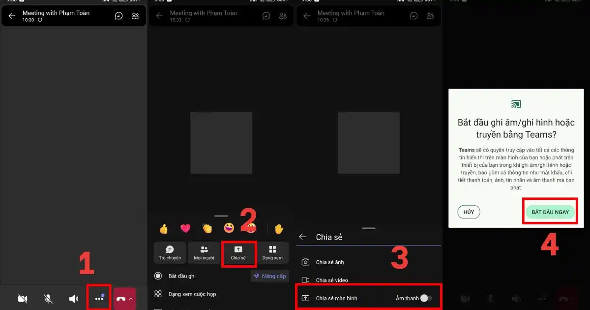 Cách share màn hình trên Teams Cách share màn hình trên Teams