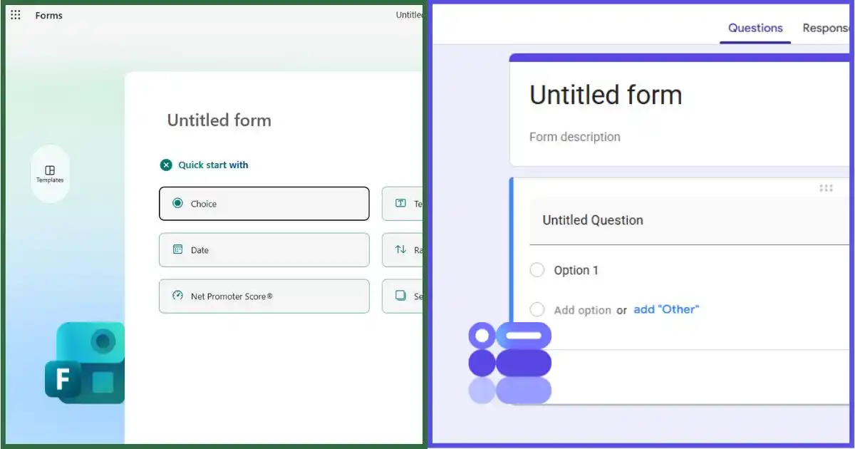 Google Forms và Microsoft Forms khác nhau như thế nào?