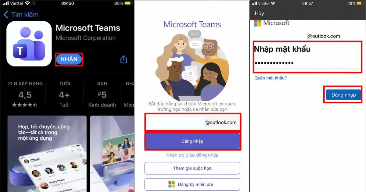 Microsoft Teams cách đăng nhập