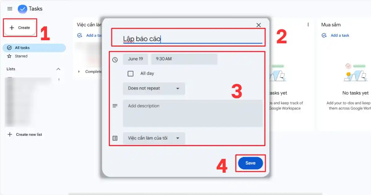 Hướng dẫn sử dụng cơ bản Microsoft To Do và Google Tasks
