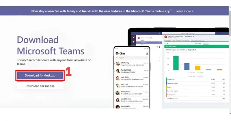 Cách tải Microsoft Teams trên thiết bị máy tính Windows