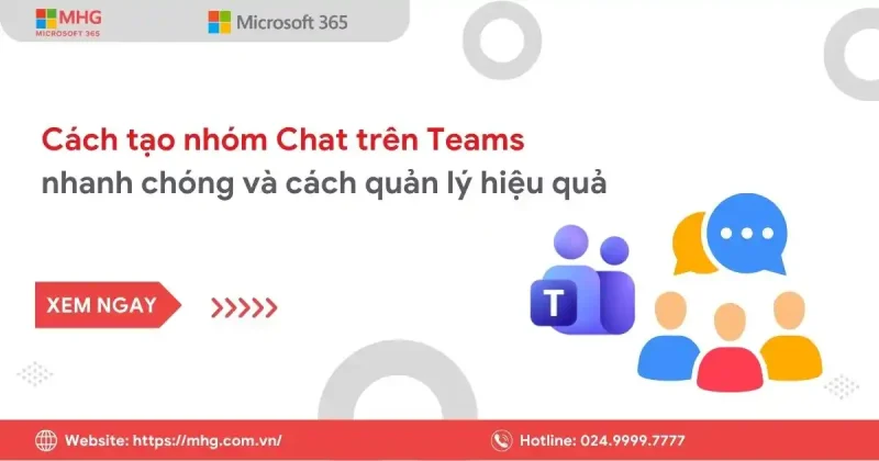 Tạo nhóm Chat trên Teams