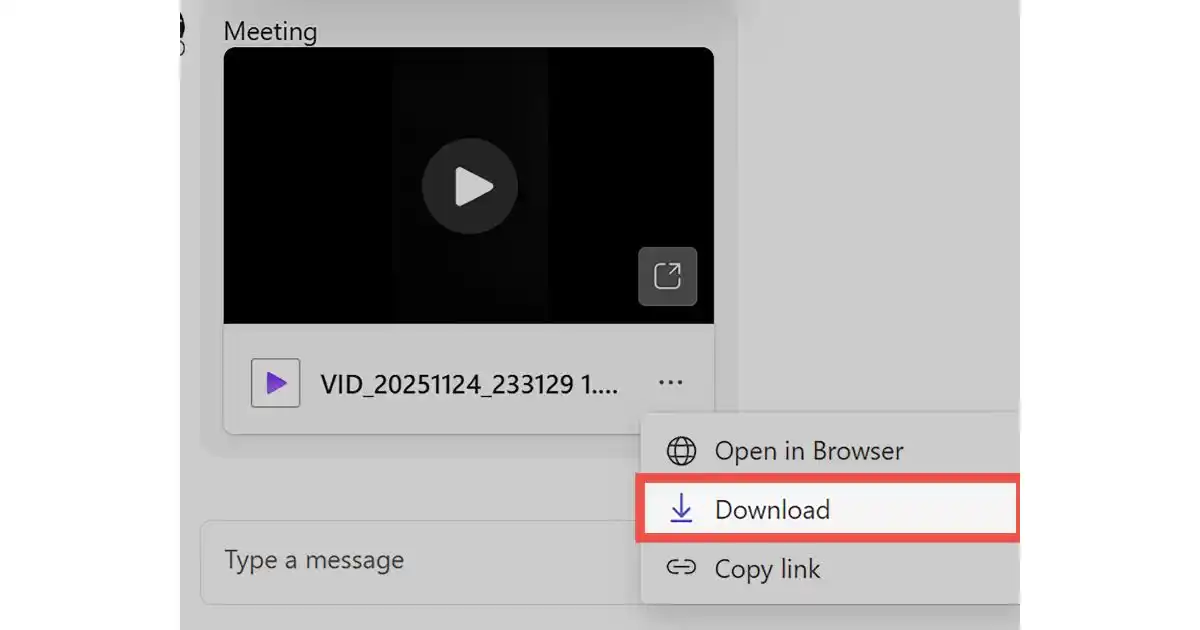 Cách tải và lưu video cuộc họp Teams nhanh nhất