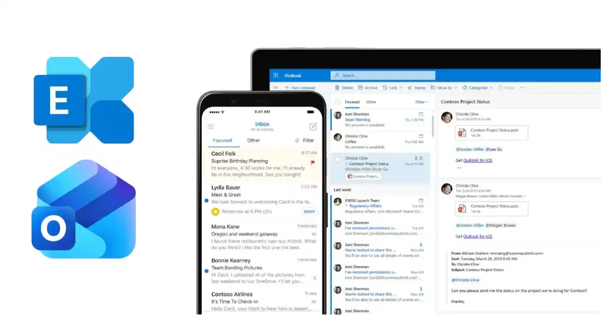 Microsoft Exchange và Microsoft Outlook So sánh Microsoft Exchange và Microsoft Outlook