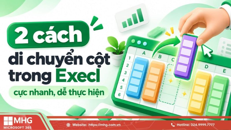 02 Cách di chuyển cột trong Excel cực nhanh, dễ thực hiện