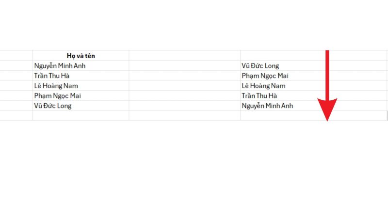 04-cach-dao-nguoc-cot-trong-excel-nhanh-chong Đảo ngược cột bằng hàm INDEX kết hợp ROWS