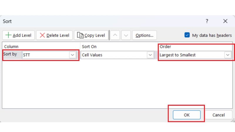 04-cach-dao-nguoc-cot-trong-excel-nhanh-chong Đảo ngược cột bằng Sort và cột số thứ tự