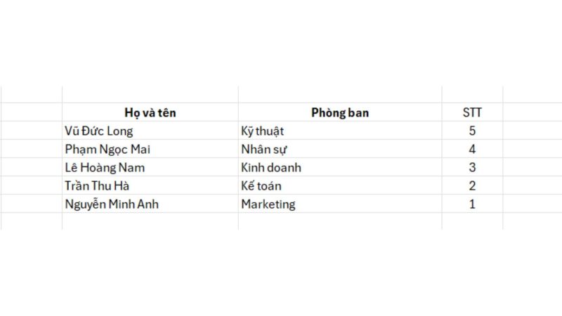 04-cach-dao-nguoc-cot-trong-excel-nhanh-chong Đảo ngược cột bằng Sort và cột số thứ tự