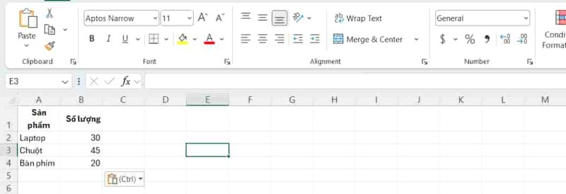 Gop du lieu trung nhau va ket qua Gộp dữ liệu trùng nhau trong Excel trong 1 trang tính