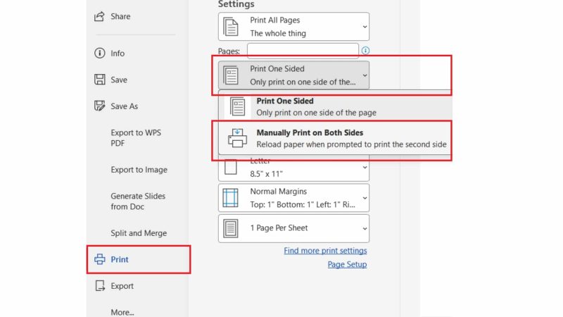 Cách in 2 mặt trong Excel với máy in không hỗ trợ in 2 mặt