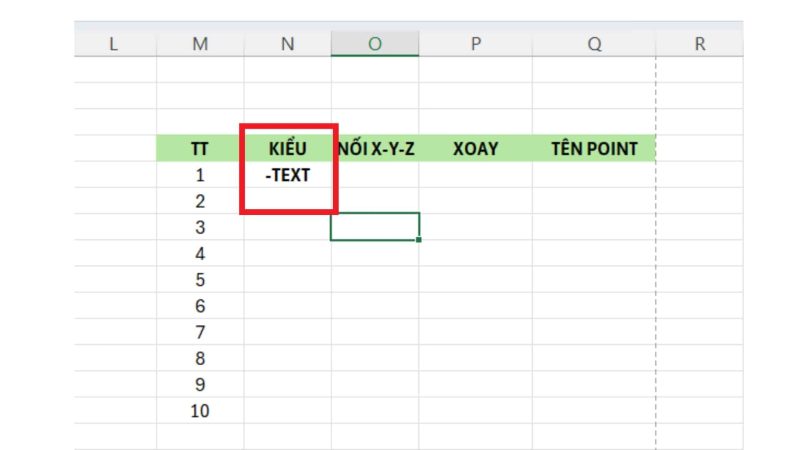 Cách nhập tọa độ kèm tên điểm từ Excel vào AutoCAD
