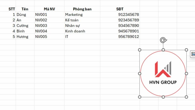 Hướng dẫn cách chèn con dấu vào Excel chi tiết