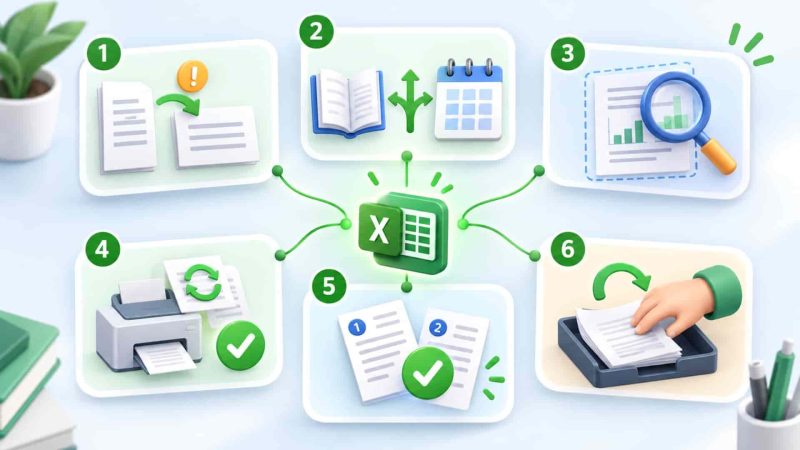 Lưu ý khi in 2 mặt trong Excel để không bị ngược