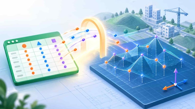 Nhập tọa độ từ Excel vào AutoCAD là gì